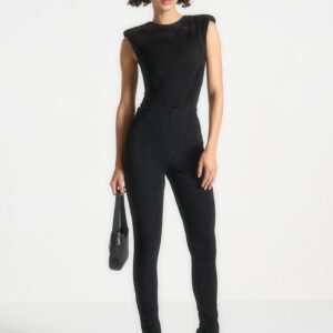 Suede Leggings - Black