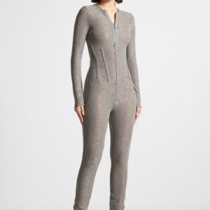 Lace Jumpsuit - Grey