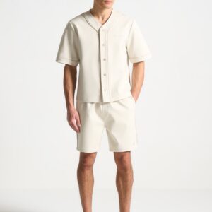 Signature Baseball Shorts - Beige
