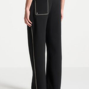 Whipstitch Relaxed Jogger - Black